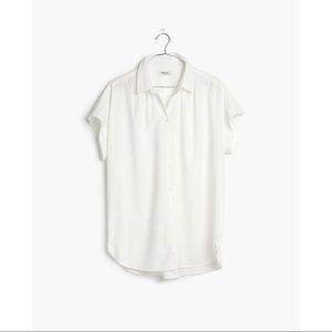 Jcrew Central Shirt in Pure White Tee G0212